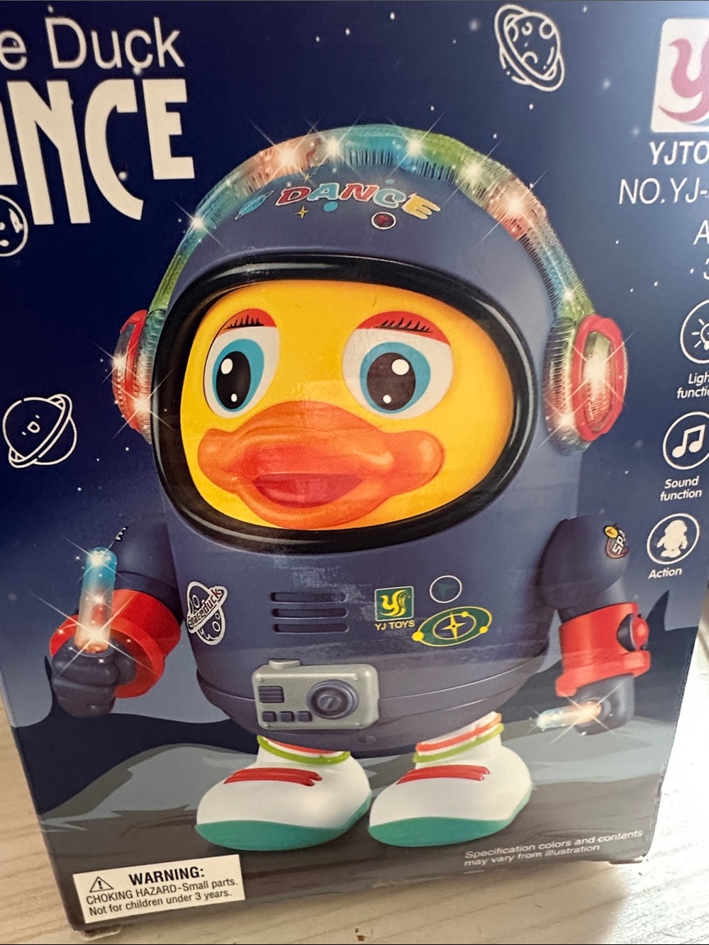 Dance Duck Light-Up Robot Toy - Yellow & Blue